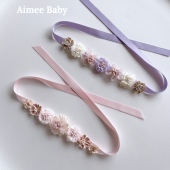 Aimee 儿童成人 芭蕾课堂舞蹈发带 Baby手工芭蕾发饰 花朵发带