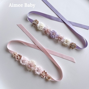 芭蕾课堂舞蹈发带 花朵发带 儿童成人 Baby手工芭蕾发饰 Aimee