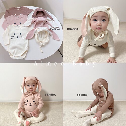 连体服爬服小兔子带帽爬服