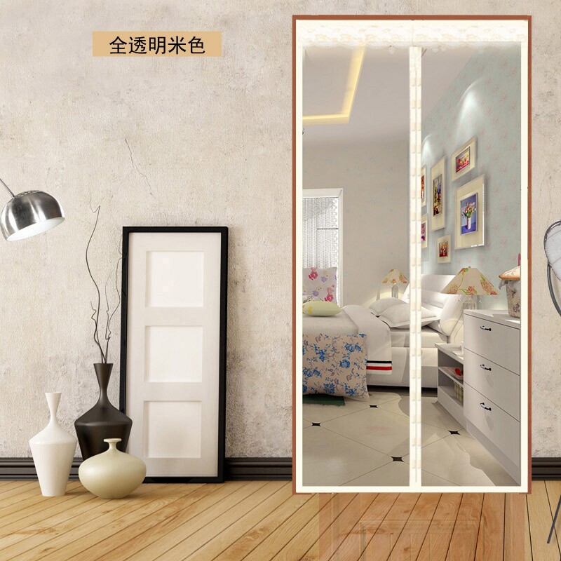 秋冬季全透明风帘空调隔离门帘透明隔断帘家用遮光免打孔保暖窗帘