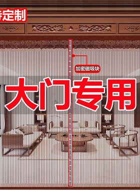 夏天农村不锈钢大门专用防蚊门帘防苍蝇2024新款防盗门纱窗沙门帘