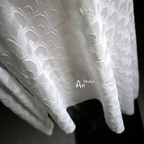 diy镂空提花爱心服装设计师布料
