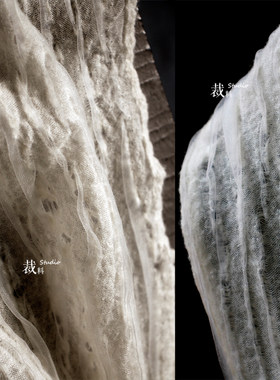 裁料羊毛设计师服装立体肌理面料