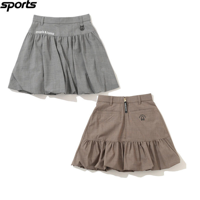 韩国代购mark&lona高尔夫球裙25秋冬女标志A字迷你短裙打底内裤