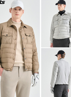 韩国代购lanvin blanc高尔夫球服25秋冬男轻便保暖运动休闲羽绒服