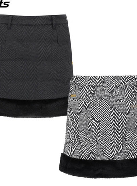 韩国代购st andrews高尔夫球裙25秋冬女防风防寒保暖运动半身短裙