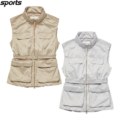 韩国代购the siena life高尔夫25年春夏大口袋腰带工装运动马甲女