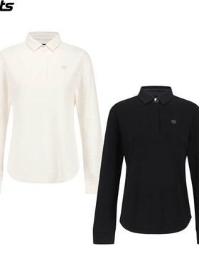 韩国代购st andrews高尔夫球服26春夏女纯色经典百搭长袖POLO衫