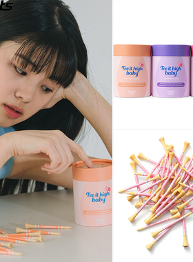 韩国代购DIMPLE GOLF高尔夫球配饰固定球T球钉套装 长度8CM 60PC