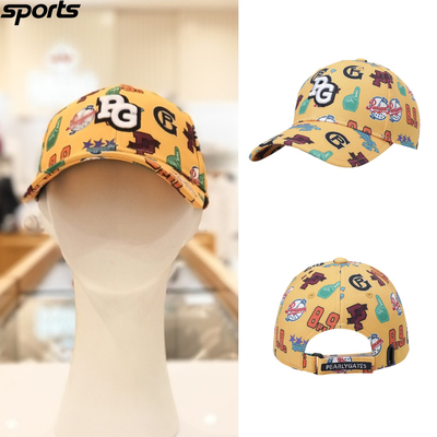 韩国代购pearly gates高尔夫配饰25秋冬男女图案防晒遮阳棒球帽
