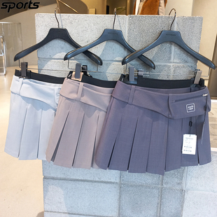韩国代购southcape高尔夫26年春腰带小球袋百搭运动百褶裙短裙女