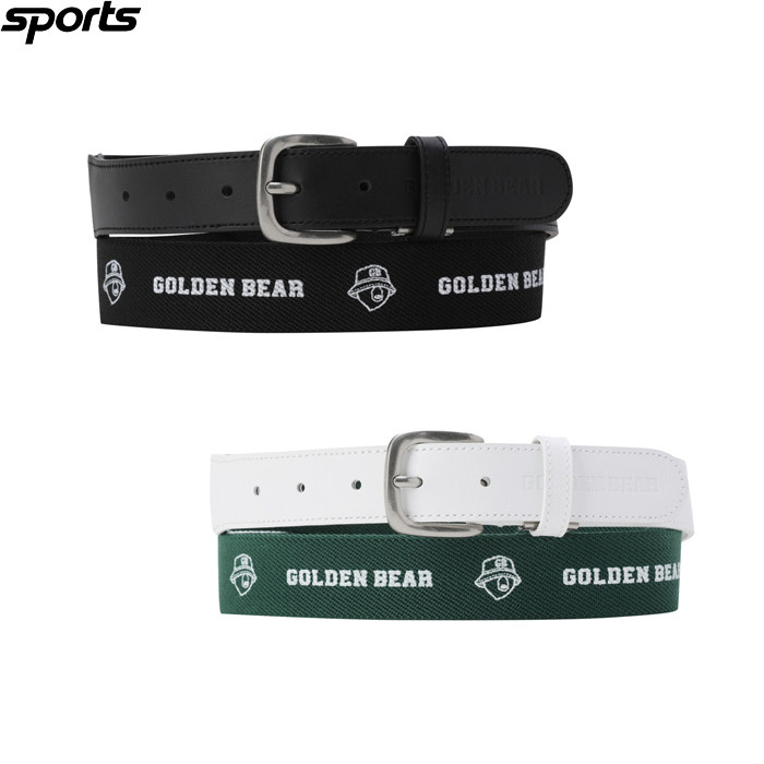 韩国代购golden bear高尔夫配饰26春夏男标志休闲运动弹力腰带