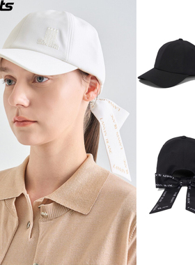 韩国代购lanvin blanc高尔夫配饰25初秋女户外休闲丝带防晒棒球帽