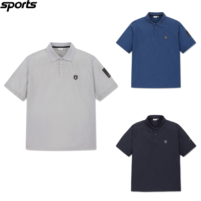 韩国代购GOLDEN BEAR高尔夫球服25早春男子GOLF标志翻领短袖T恤