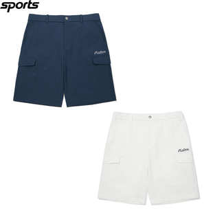 26春夏男标志纯色弹力防水运动半身短裤 韩国代购 malbon高尔夫球裤