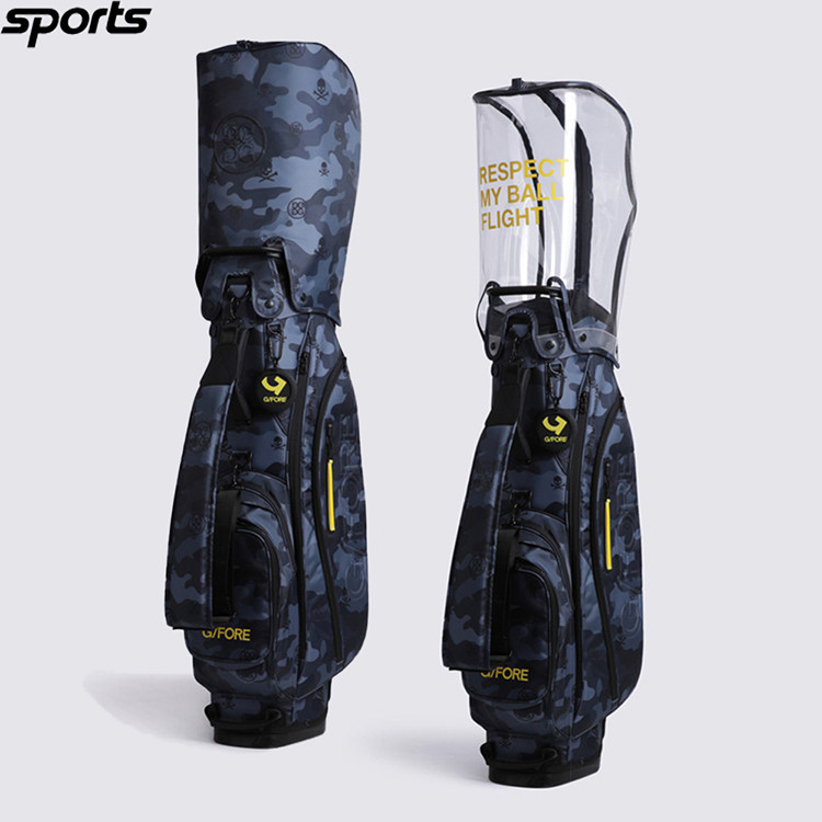 韩国代购GFORE高尔夫26年春迷彩花纹多功能运动旅行户外支架球包