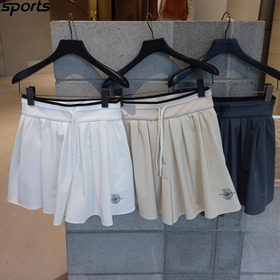 韩国代购southcape高尔夫26年春松紧腰透气百搭运动户外短裙女式