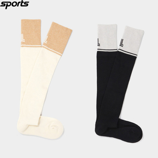 韩国代购lanvin blanc高尔夫配饰25秋女标志配色运动柔软及膝长袜