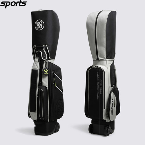 韩国代购GFORE高尔夫配饰26年春撞色轻便万向轮运动户外立式球包
