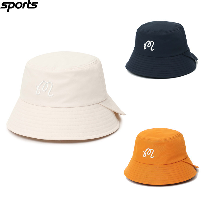韩国代购malbon高尔夫球配饰26春夏女标志遮阳防晒纯色运动渔夫帽