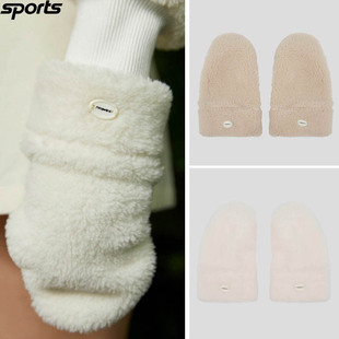 韩国代购Kandini高尔夫配饰25冬季女士柔软保暖厚实运动半指手套