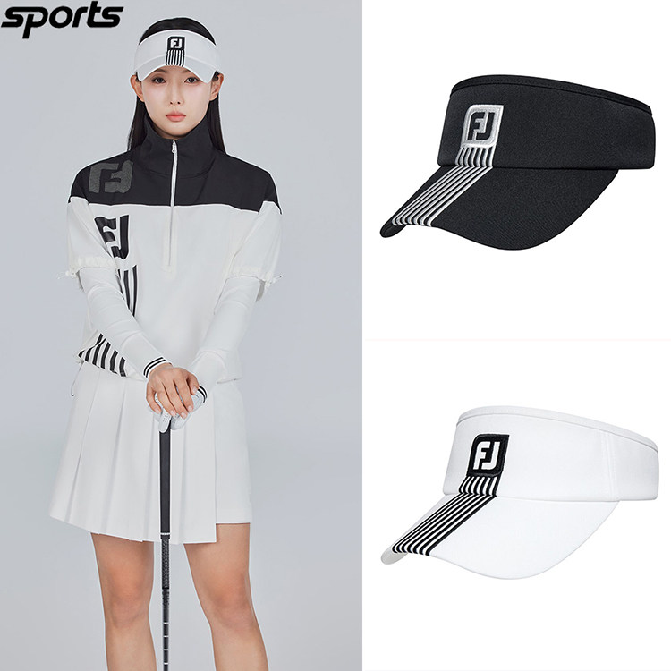 韩国代购FJ高尔夫穿搭26春夏宽檐遮阳帽防晒运动户外空顶帽女球帽