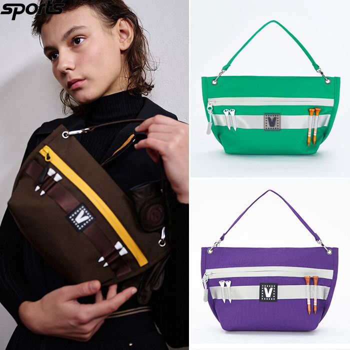 韩国代购5HOURS高尔夫配饰穿搭运动户外挂件包拎包多功能收纳球包