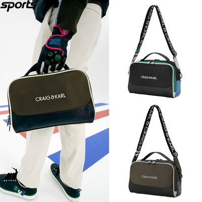 韩国代购CRAIG KARL高尔夫25撞色多功能手提单肩背斜跨包运动球袋