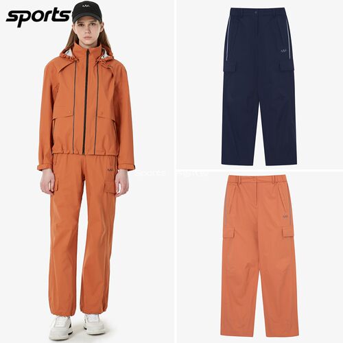 韩国代购APC高尔夫26春夏松紧腰宽松防风防水运动户外雨裤长裤女