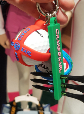 韩国代购CRAIG KARL高尔夫装备配饰24年春季新款两支球挂件小球袋