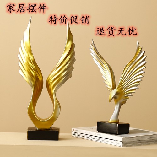 大鹏展翅摆件样板间酒柜装饰品