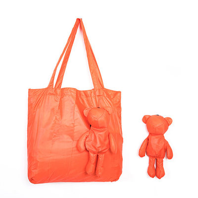 折叠尼龙现货营销购物袋小熊创意多色供应