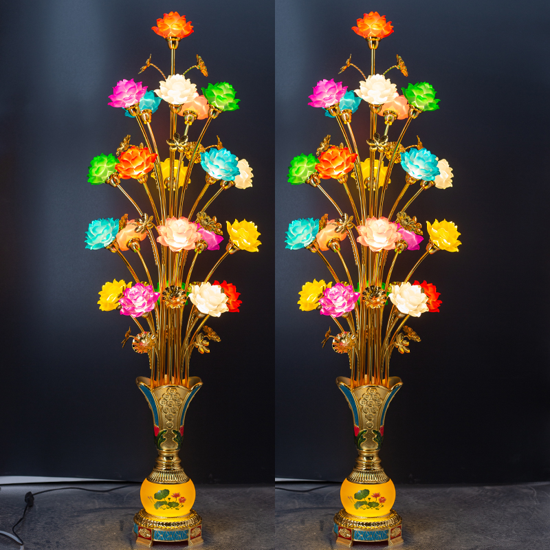 家用花瓶装饰灯观音佛前大型供灯