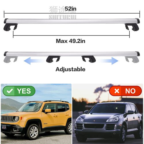 通用型汽车行李架SUV 越野车型横杆行李架铝合金带锁安全5713