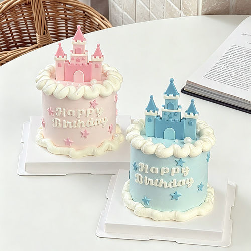 糖堡森林卡通公主王子城堡生日蛋糕装饰模具摆件翻糖切模派对用品