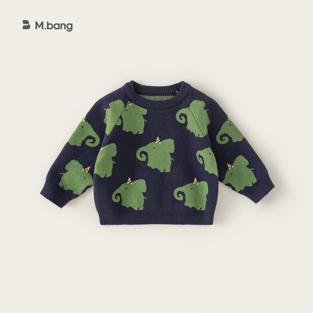 男童童装儿童毛衣秋装上衣卡通图案女宝宝宽松针织衫小童套头衣服