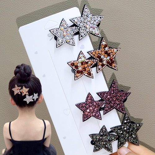 五角星刘海夹碎发夹星星