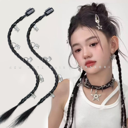 假发辫子女麻花长辫网红辣妹环扣