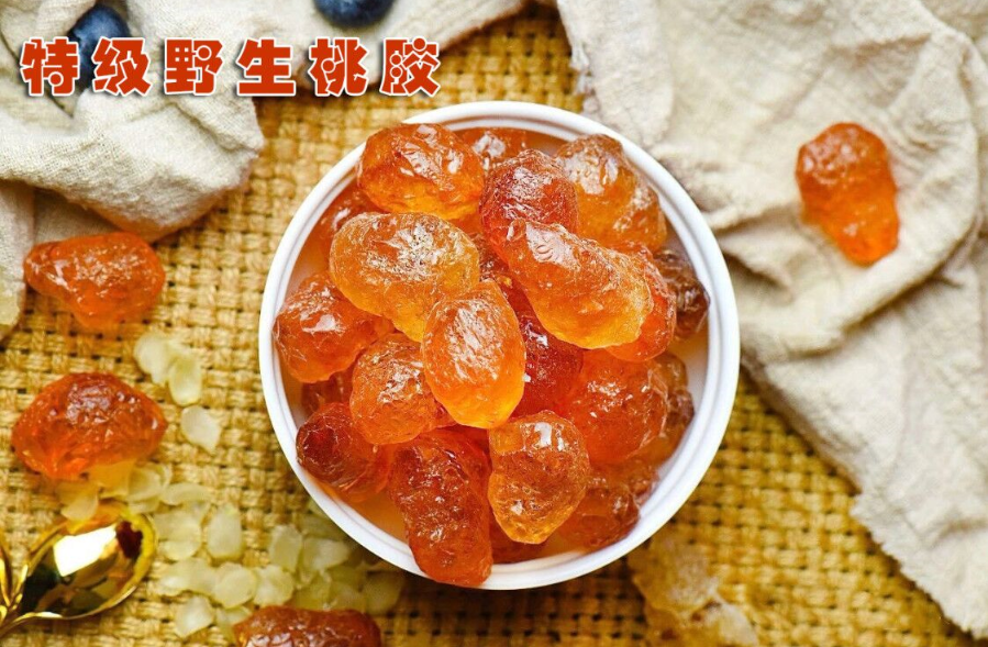 精选特级无杂质精修大颗云南天然野生桃胶250g正品丽江桃浆散装