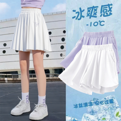 女童夏季冰丝短裤速干运动裤