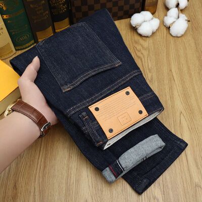 潮牌原色牛仔裤男蓝春夏活