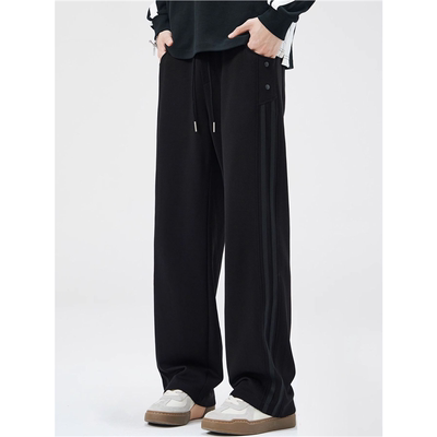 美式潮牌咖啡色运动休闲裤