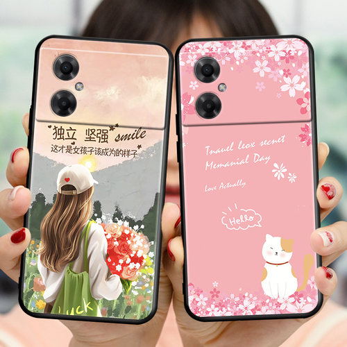 适用红米Note11R手机壳钢化膜22095RA98C全包防摔保护套redminote11r软硅胶潮n0te11r网红创意小清新时尚外壳