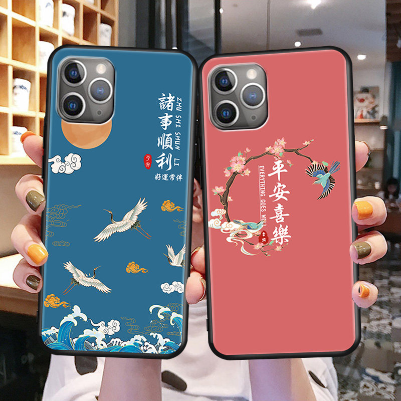 适用苹果11 ProMax手机壳iphone11promax保护套A2220钢化膜ipone11promax女神壳pg11pr0max国风iPhone潮6.5寸