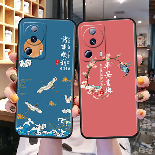 适用小米civi2手机壳防摔全包外壳xiaomicivi2保护套civi二clvl2磨砂软硅胶c1v12创意彩绘男女款micivi2国风