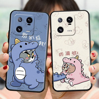 适用小米13Pro手机壳保护套xiaomi13pro创意文字2210132c卡通可爱mi13pro全包软硅胶外壳MI13PRO防摔mi新款潮