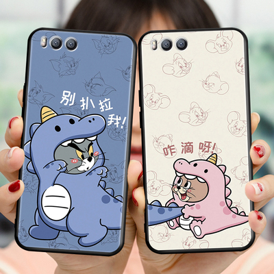 适用小米6手机壳xiaomi6全包保护套mce16个性文字m16w防摔软硅胶外壳小米六简约创意ml6网红新款 小迷6卡通潮