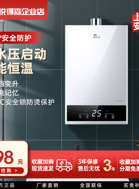 红日热水器13L家用挂壁式智能恒温节能天然气低压燃气热水器EP13T