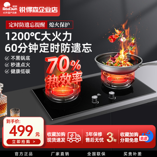 Redsun/红日 JZT-EM208B/G台嵌两用红外线节能猛火1200°C双灶