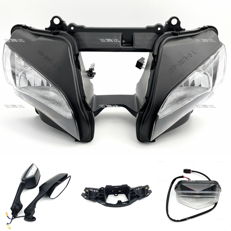 适用KAWASAKI 川崎 ZX/10R/-10R 16-20 前大灯总成 车头大灯 配件